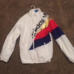 White Adidas Track Jacket